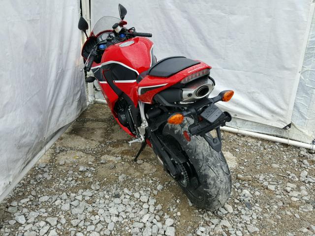 JH2PC40J1K400572 - 2019 HONDA CBR600 RA RED photo 3