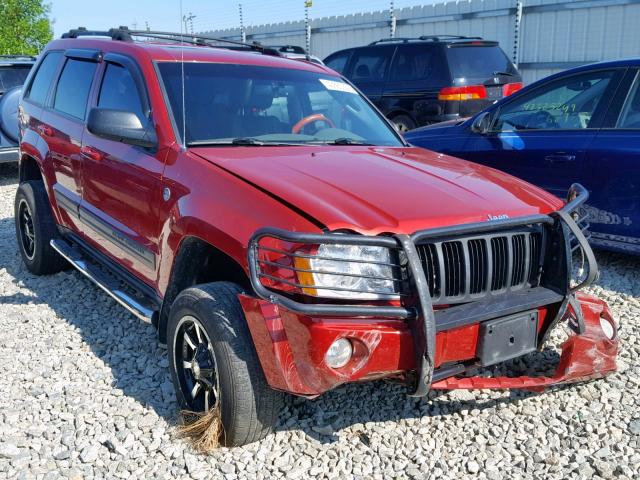 1J4GR48K36C306449 - 2006 JEEP GRAND CHER RED photo 1