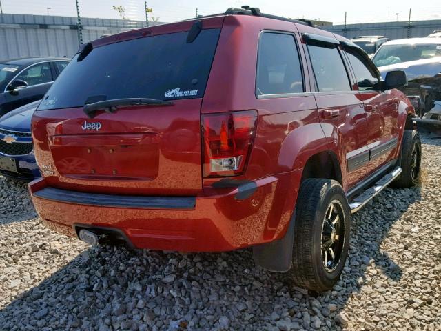 1J4GR48K36C306449 - 2006 JEEP GRAND CHER RED photo 4