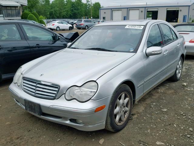 WDBRF61J83F344661 - 2003 MERCEDES-BENZ C 240 SILVER photo 2