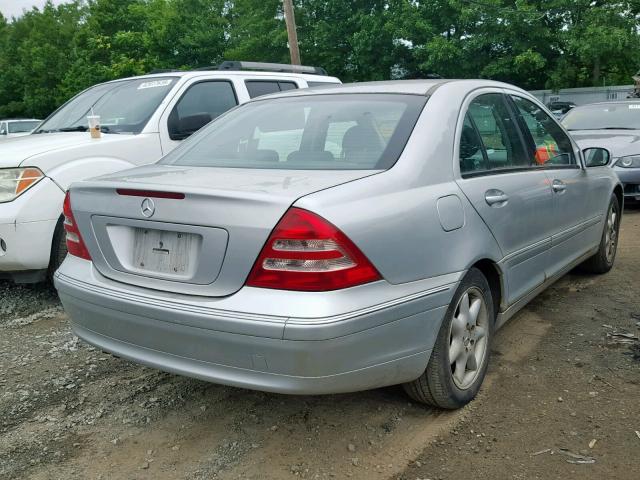 WDBRF61J83F344661 - 2003 MERCEDES-BENZ C 240 SILVER photo 4