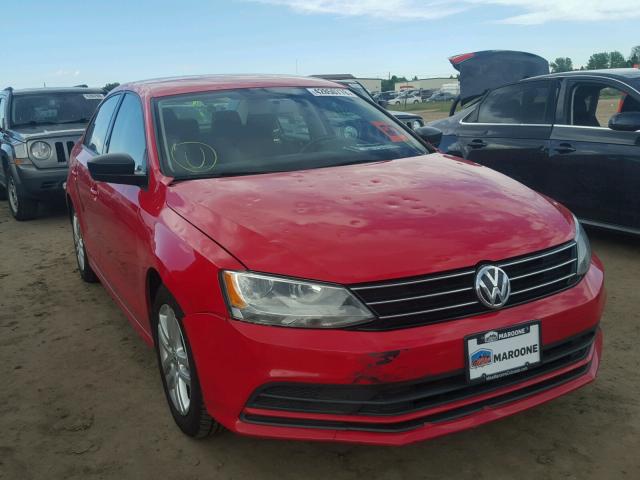 3VW2K7AJ4FM213460 - 2015 VOLKSWAGEN JETTA BASE RED photo 1