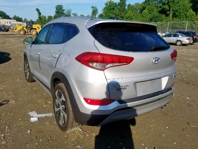 KM8J3CA20HU589810 - 2017 HYUNDAI TUCSON LIM SILVER photo 3