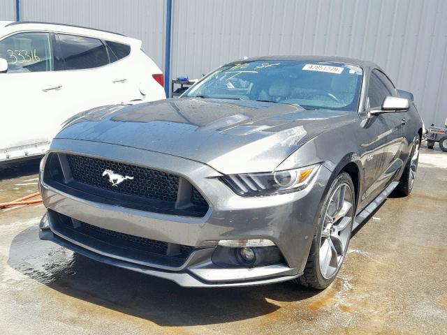 1FA6P8CF2G5271794 - 2016 FORD MUSTANG GT GRAY photo 2