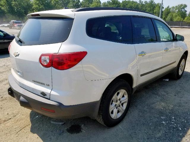 1GNLREED8AS111484 - 2010 CHEVROLET TRAVERSE L WHITE photo 4