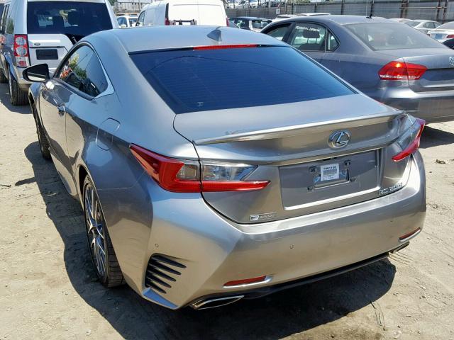 JTHHA5BC8H5004847 - 2017 LEXUS RC 200T GRAY photo 3