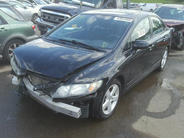 2HGFA1F69AH534444 - 2010 HONDA CIVIC BLACK photo 2