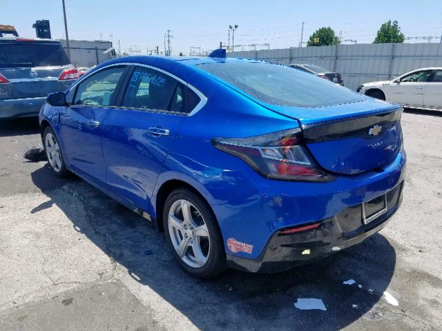 1G1RC6S54JU116668 - 2018 CHEVROLET VOLT LT BLUE photo 3