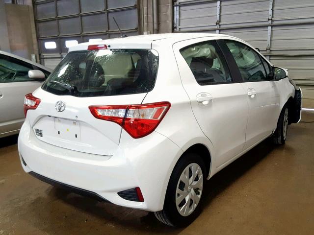 VNKKTUD33JA092140 - 2018 TOYOTA YARIS L WHITE photo 4