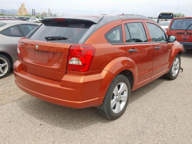 1B3HB28BX7D323409 - 2007 DODGE CALIBER ORANGE photo 4