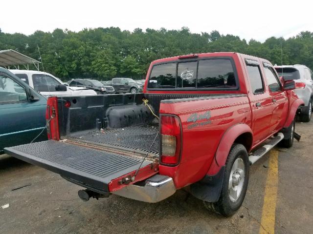 1N6ED27Y8YC306405 - 2000 NISSAN FRONTIER C RED photo 4