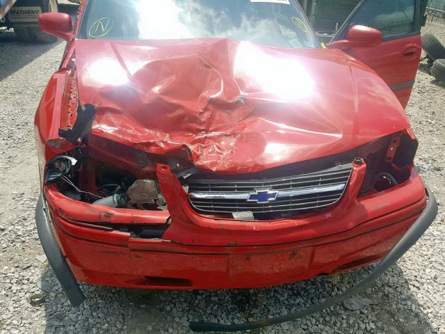 2G1WF52EX29156028 - 2002 CHEVROLET IMPALA RED photo 7