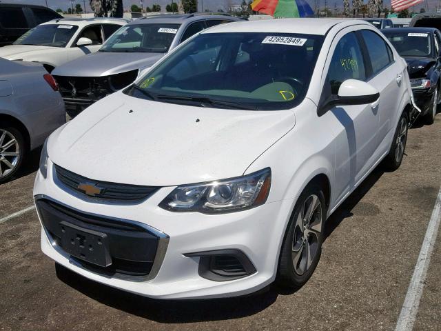 1G1JF5SB2H4146637 - 2017 CHEVROLET SONIC PREM WHITE photo 2