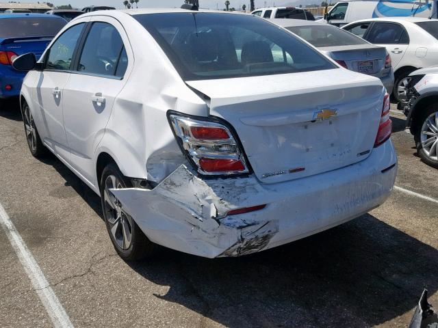 1G1JF5SB2H4146637 - 2017 CHEVROLET SONIC PREM WHITE photo 3