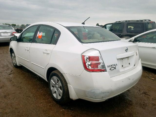 3N1AB61E28L680724 - 2008 NISSAN SENTRA 2.0 WHITE photo 3