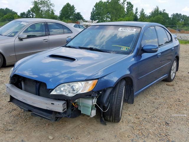 4S3BL676886212344 - 2008 SUBARU LEGACY GT BLUE photo 2