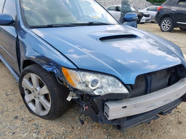 4S3BL676886212344 - 2008 SUBARU LEGACY GT BLUE photo 9