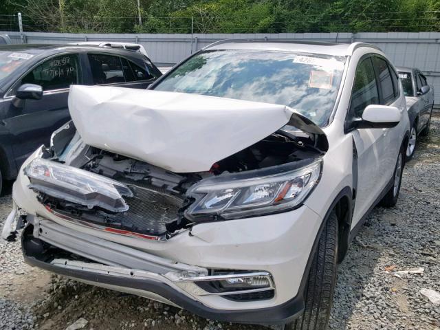 5J6RM4H79FL087886 - 2015 HONDA CR-V EXL WHITE photo 2