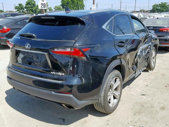 JTJYARBZ2H2056423 - 2017 LEXUS NX 200T BLACK photo 4