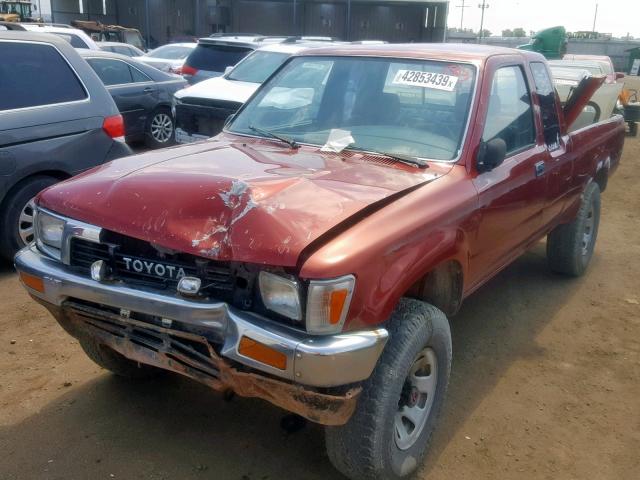 JT4VN13D0L5022700 - 1990 TOYOTA PICKUP 1/2 RED photo 2