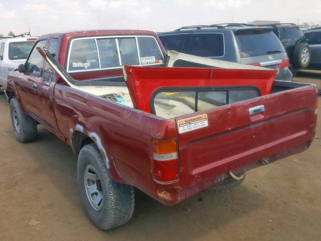 JT4VN13D0L5022700 - 1990 TOYOTA PICKUP 1/2 RED photo 3