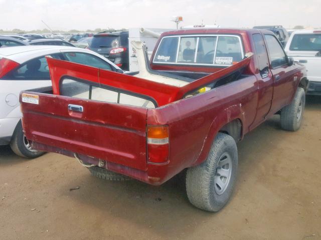 JT4VN13D0L5022700 - 1990 TOYOTA PICKUP 1/2 RED photo 4