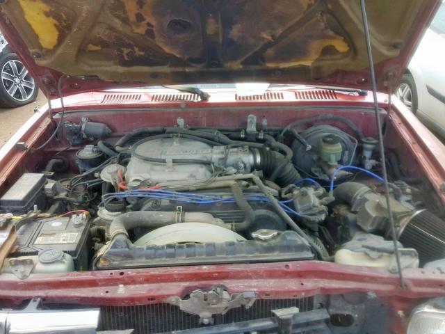 JT4VN13D0L5022700 - 1990 TOYOTA PICKUP 1/2 RED photo 7