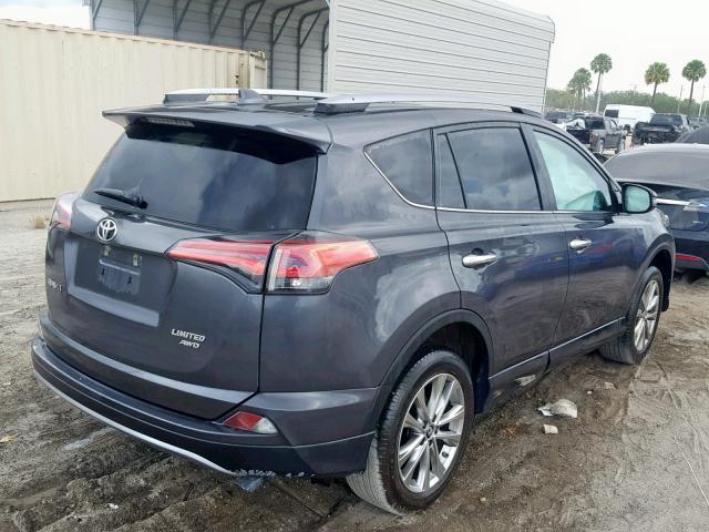 2T3DFREVXJW857285 - 2018 TOYOTA RAV4 LIMIT GRAY photo 4