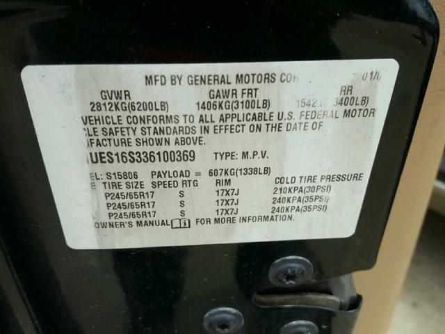 4NUES16S336100369 - 2003 ISUZU ASCENDER S 绿色 照片 10