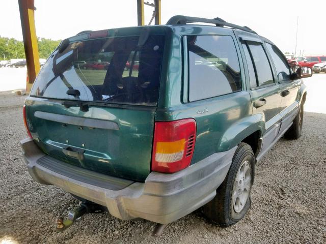 1J4GW58S4XC502450 - 1999 JEEP GRAND CHER GREEN photo 4