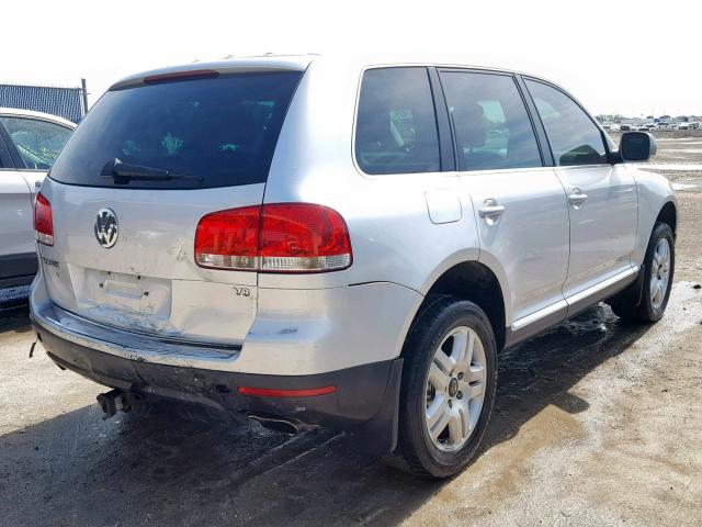 WVGMM77L15D060170 - 2005 VOLKSWAGEN TOUAREG 4. SILVER photo 4