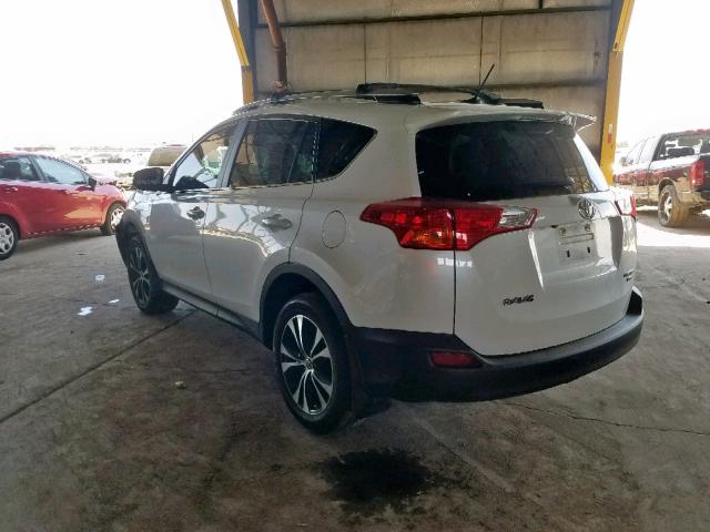 2T3DFREV9FW303453 - 2015 TOYOTA RAV4 LIMIT WHITE photo 3