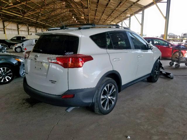 2T3DFREV9FW303453 - 2015 TOYOTA RAV4 LIMIT WHITE photo 4