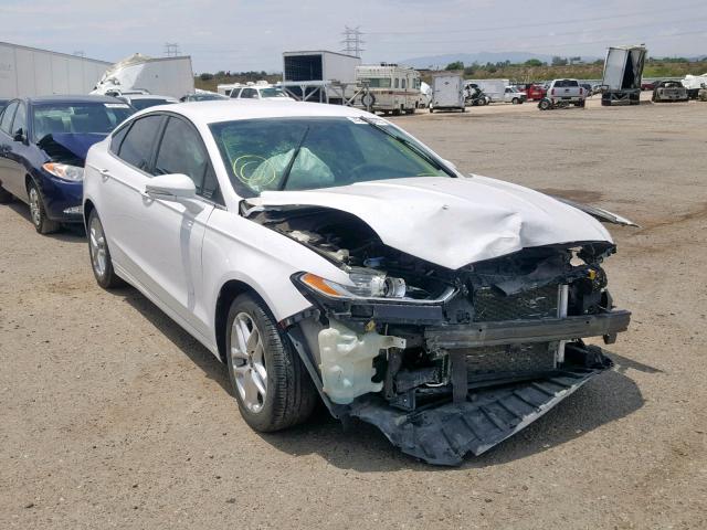 3FA6P0H74ER229091 - 2014 FORD FUSION SE WHITE photo 1