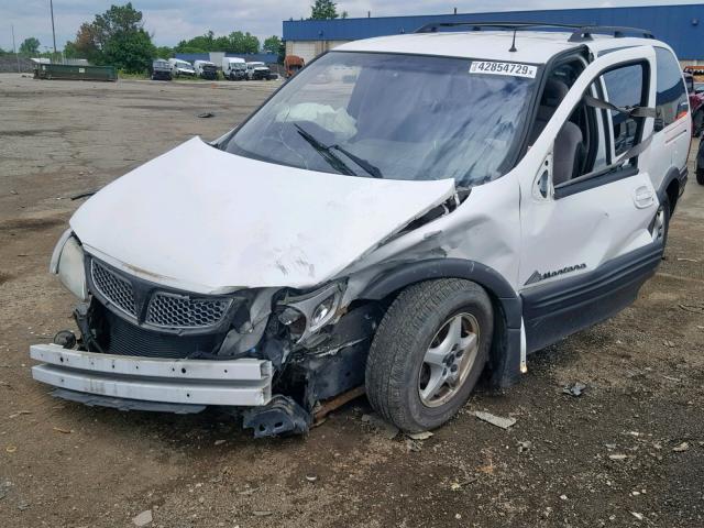 1GMDX03E71D218172 - 2001 PONTIAC MONTANA WHITE photo 2