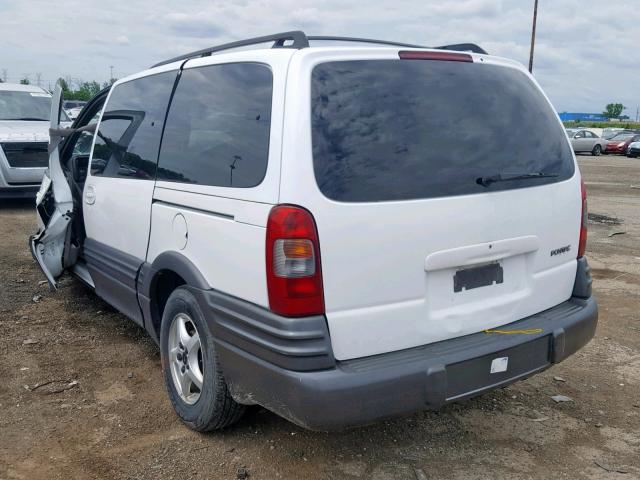 1GMDX03E71D218172 - 2001 PONTIAC MONTANA WHITE photo 3