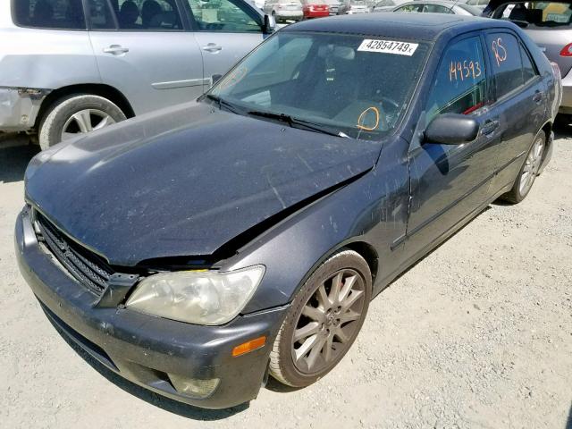 JTHBD192930079890 - 2003 LEXUS IS 300 GRAY photo 2