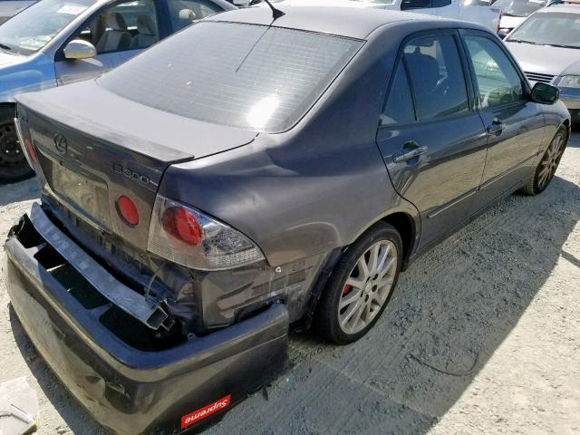 JTHBD192930079890 - 2003 LEXUS IS 300 GRAY photo 4