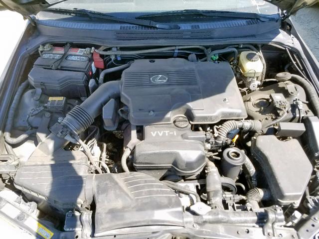 JTHBD192930079890 - 2003 LEXUS IS 300 GRAY photo 7