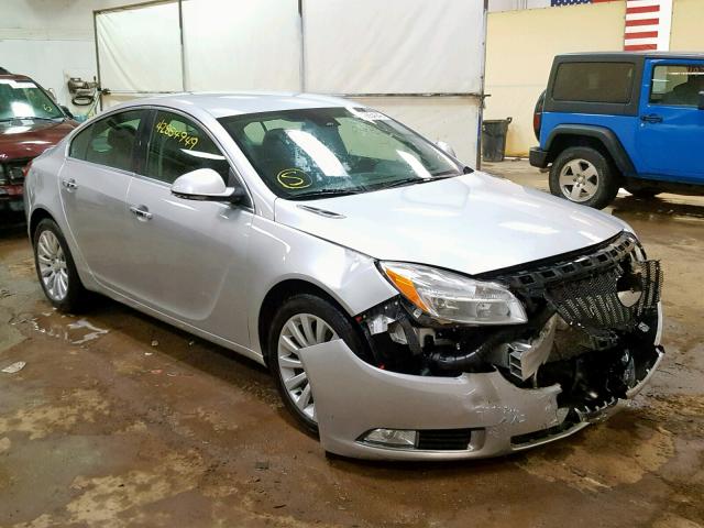 2G4GS5EV1D9125784 - 2013 BUICK REGAL PREM SILVER photo 1