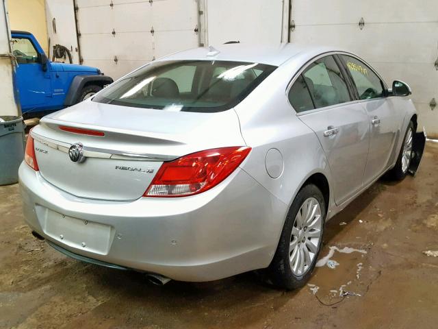 2G4GS5EV1D9125784 - 2013 BUICK REGAL PREM SILVER photo 4