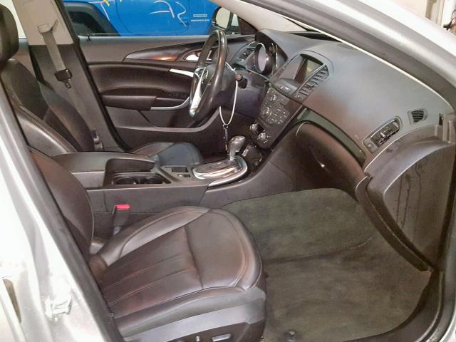 2G4GS5EV1D9125784 - 2013 BUICK REGAL PREM SILVER photo 5