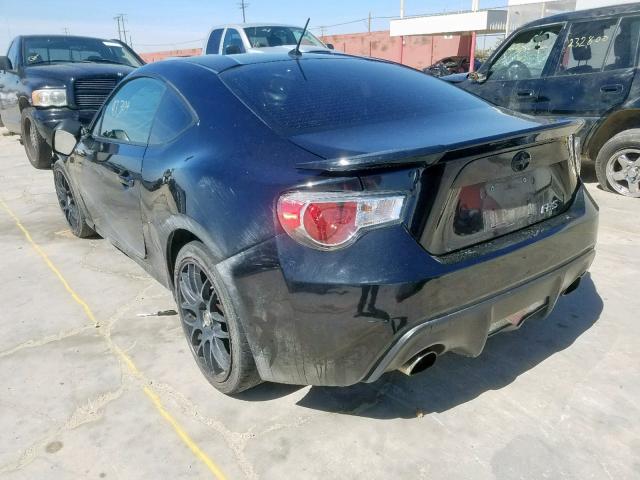 JF1ZNAA17D2714732 - 2013 TOYOTA SCION FR-S BLACK photo 3
