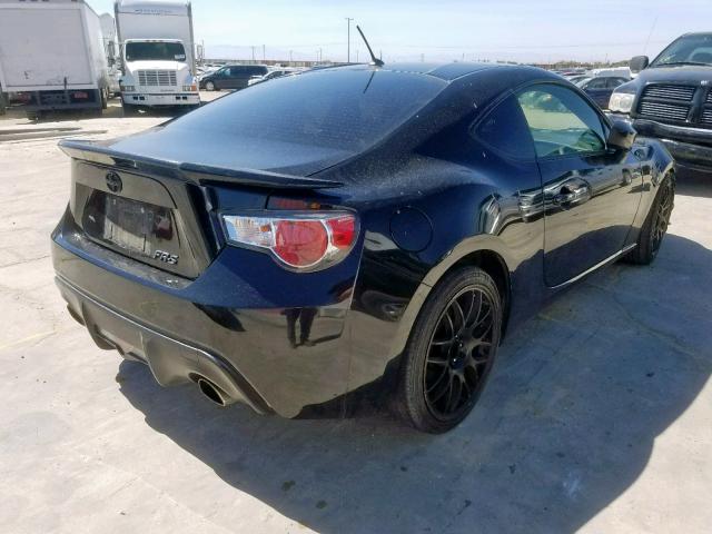 JF1ZNAA17D2714732 - 2013 TOYOTA SCION FR-S BLACK photo 4