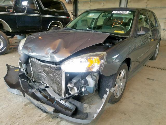 1G1ZT61876F174605 - 2006 CHEVROLET MALIBU MAX ნაცრისფერი ფოტო 2