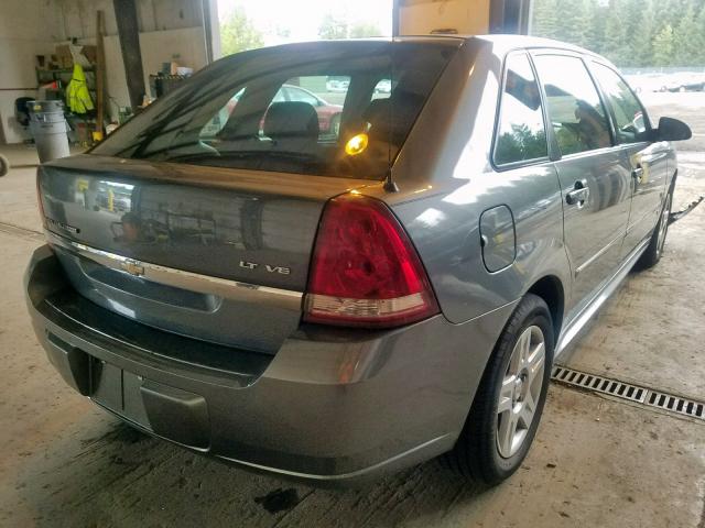 1G1ZT61876F174605 - 2006 CHEVROLET MALIBU MAX ნაცრისფერი ფოტო 4