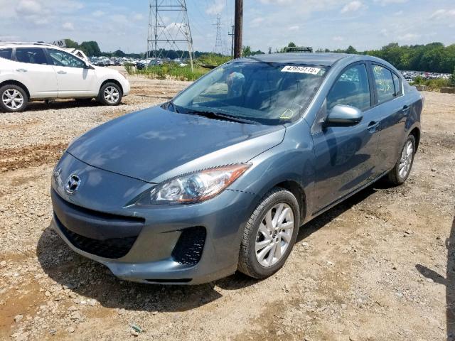 JM1BL1VP8D1805479 - 2013 MAZDA 3 I GRAY photo 2