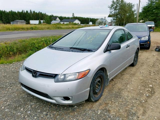 2HGFG112X7H013955 - 2007 HONDA CIVIC DX SILVER photo 2