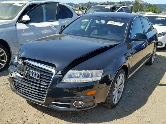 WAUKGAFB0BN055599 - 2011 AUDI A6 PRESTIG BLACK photo 2