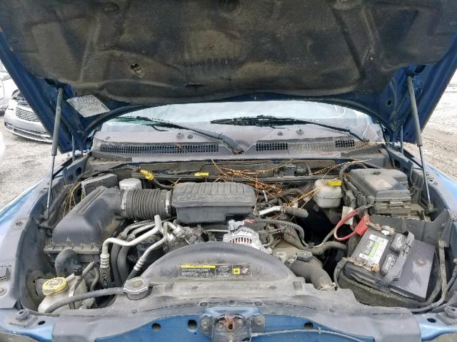 1D7HE48N85S261860 - 2005 DODGE DAKOTA QUA BLUE photo 7